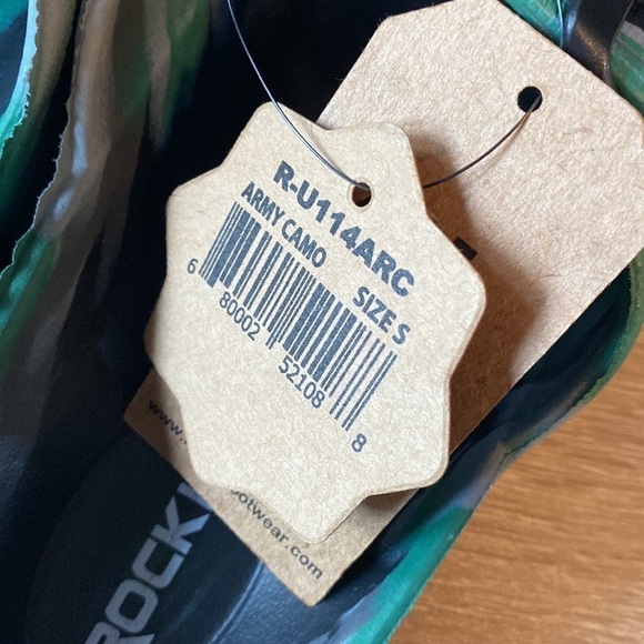 Rockin sandals army camo camouflage size 7 womens adjustable straps slip on NeW - Picture 4 of 6